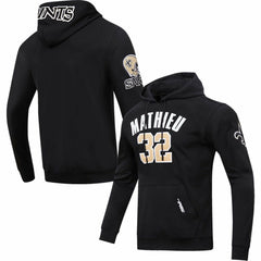 Tyrann Mathieu New Orleans Saints Pro Standard Player Name & Number Pullover Hoodie - Black - NFL