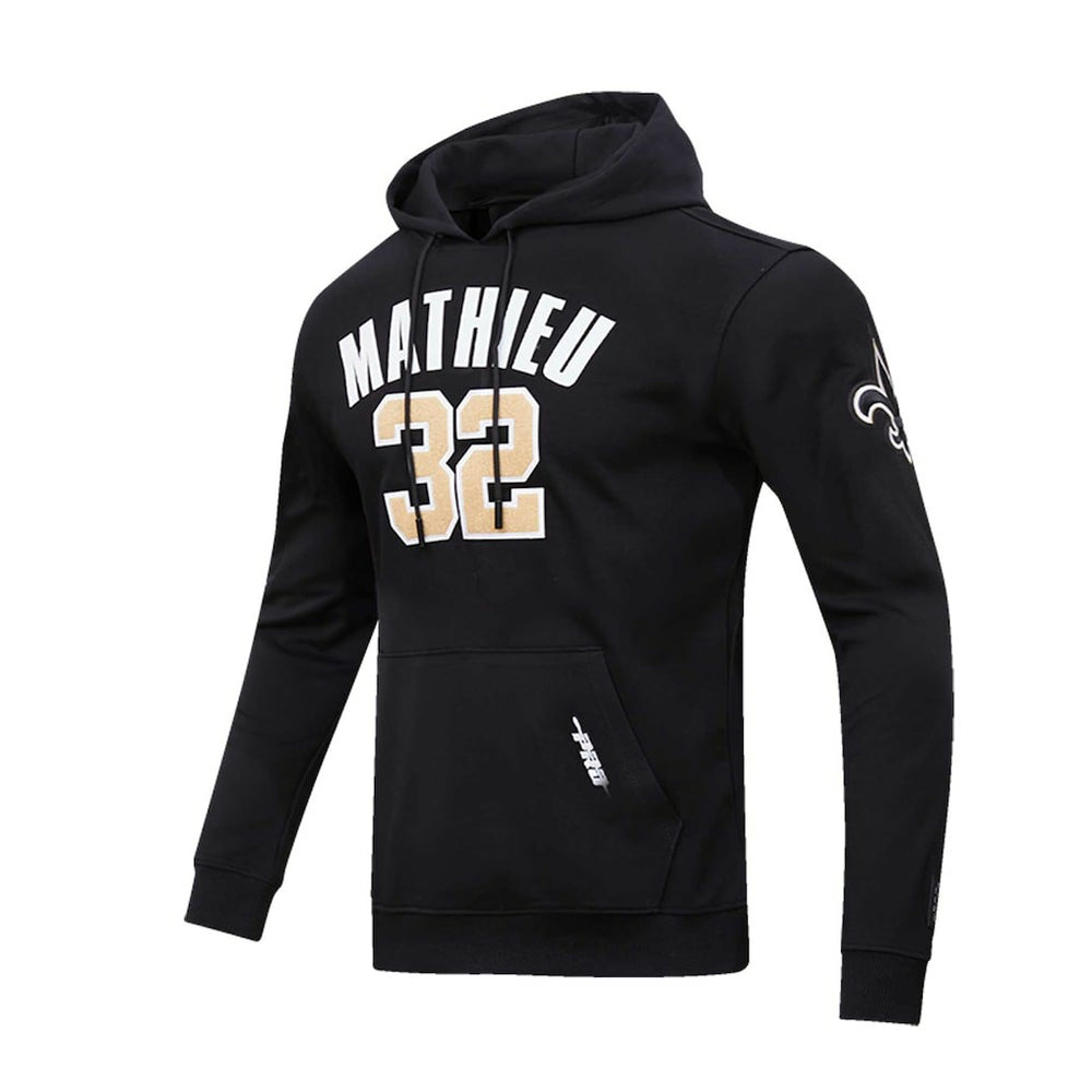 Tyrann Mathieu New Orleans Saints Pro Standard Player Name & Number Pullover Hoodie - Black - NFL