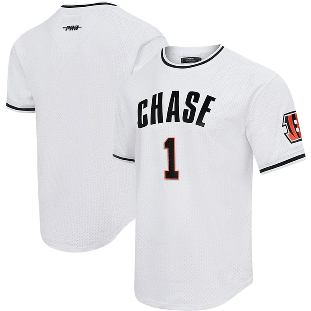 Ja'Marr Chase Cincinnati Bengals Pro Standard Mesh Player Name & Number Top - White - NFL