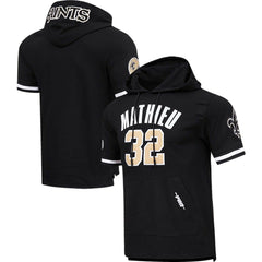 Tyrann Mathieu New Orleans Saints Pro Standard Player Name & Number Hoodie T-Shirt - Black - NFL