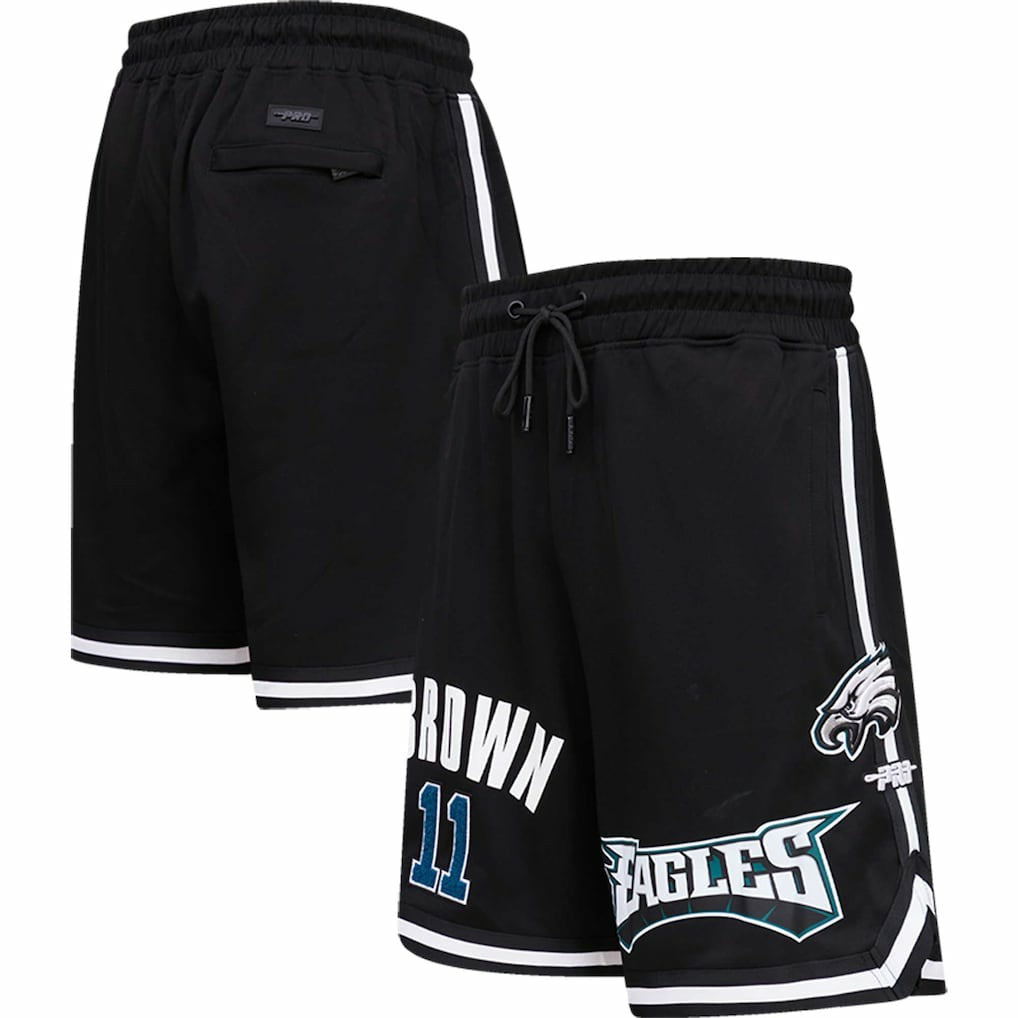 A.J. Brown Philadelphia Eagles Pro Standard Player Name & Number Shorts - Black - NFL