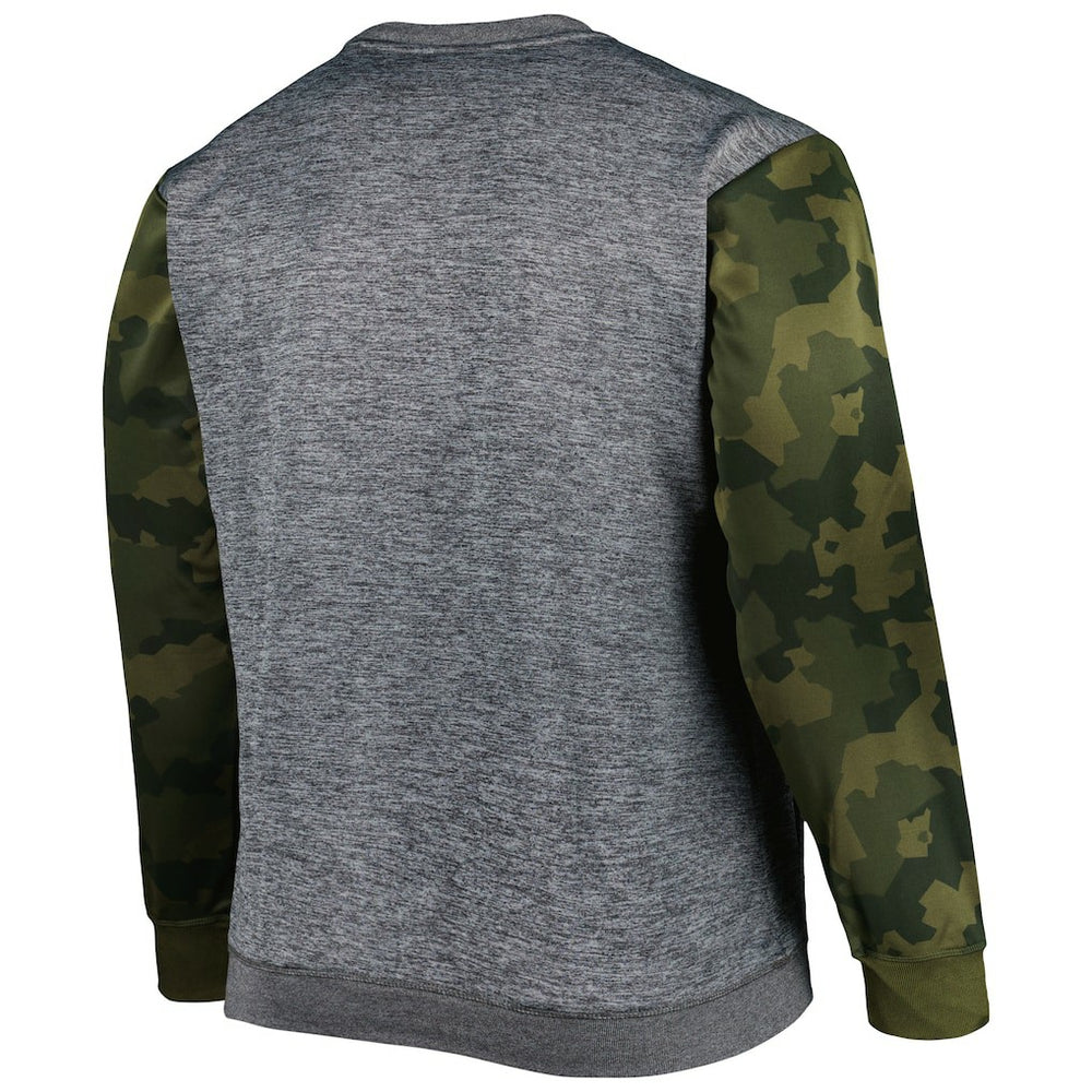 Fanatics Chicago Bulls Big & Tall Camo Stitched Sweatshirt Heather Charcoal