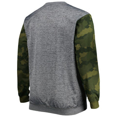 Fanatics Los Angeles Lakers Big & Tall Camo Stitched Sweatshirt Heather Charcoal