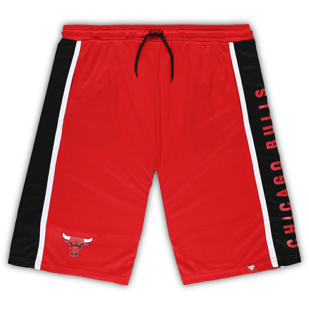 Fanatics Chicago Bulls Big & Tall Referee Iconic Mesh Shorts Red