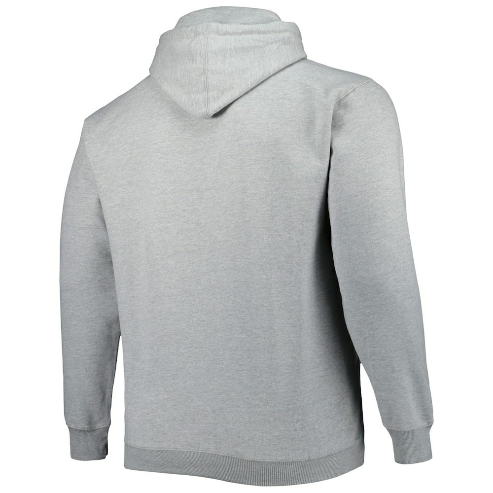 Fanatics Atlanta Hawks Big & Tall Wordmark Pullover Hoodie Heather Gray