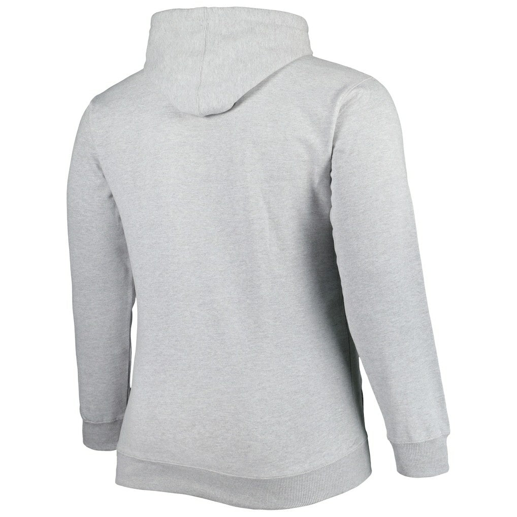 Fanatics Brooklyn Nets Big & Tall Wordmark Pullover Hoodie Heather Gray