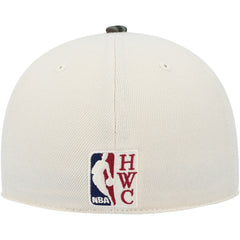 Mitchell & Ness Philadelphia 76ers Hardwood Classics 1976 NBA All-Star Game Off White Camo Fitted Hat Cream/Camo