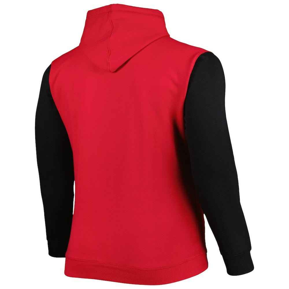 Fanatics Chicago Bulls Big & Tall Bold Attack Pullover Hoodie Red/Black