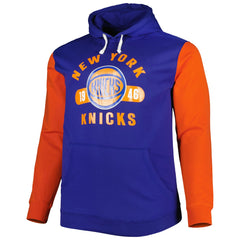 Fanatics New York Knicks Big & Tall Bold Attack Pullover Hoodie Blue/Orange