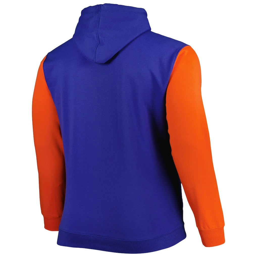 Fanatics New York Knicks Big & Tall Bold Attack Pullover Hoodie Blue/Orange