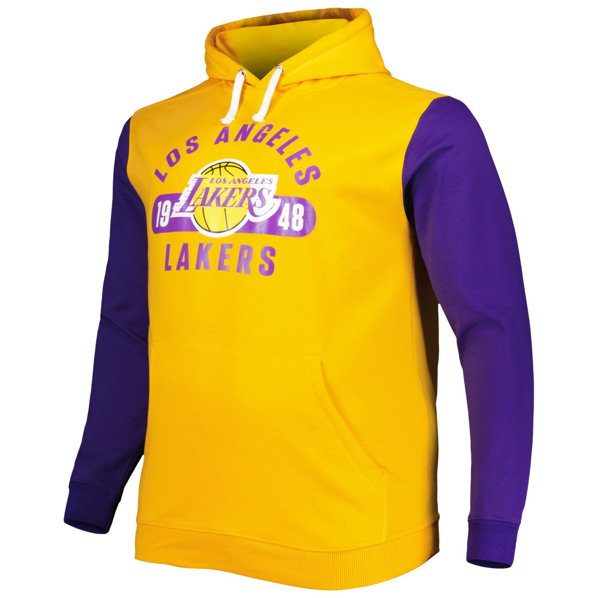 Fanatics Los Angeles Lakers Big & Tall Bold Attack Pullover Hoodie Gold/Purple