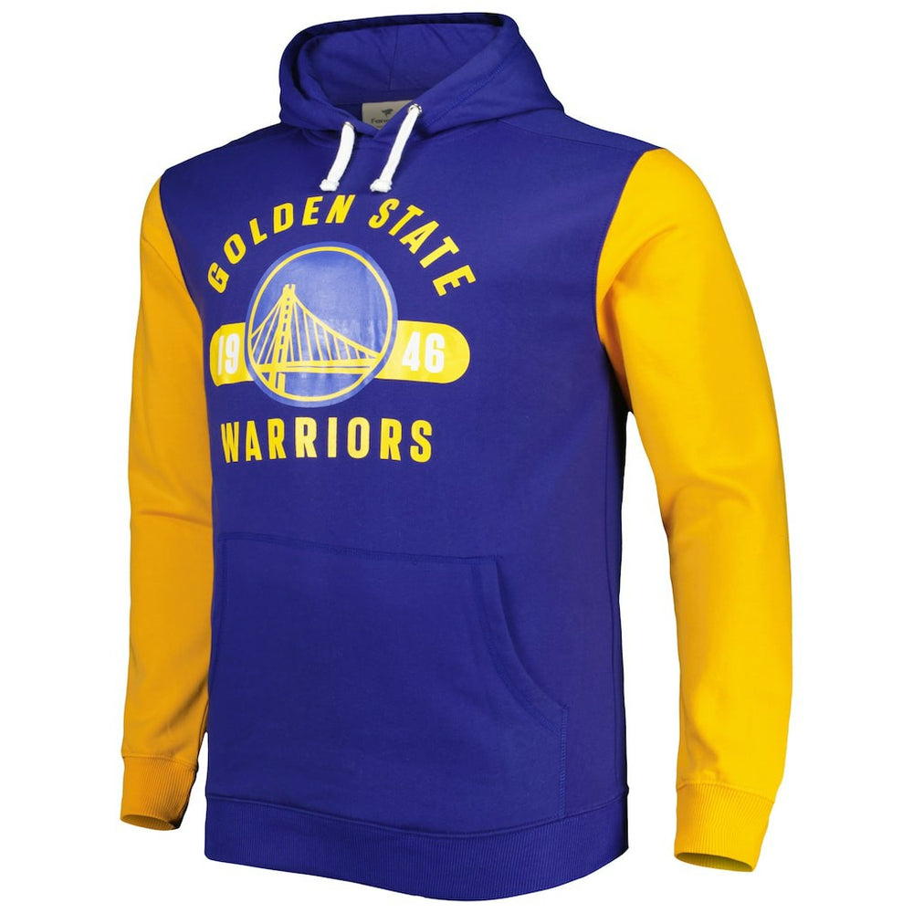Fanatics Golden State Warriors Big & Tall Bold Attack Pullover Hoodie Royal/Gold