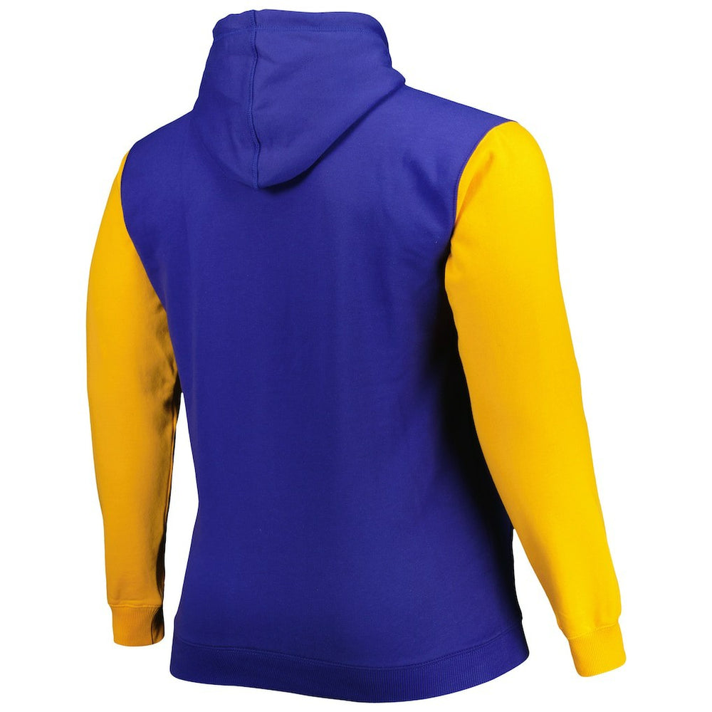 Fanatics Golden State Warriors Big & Tall Bold Attack Pullover Hoodie Royal/Gold