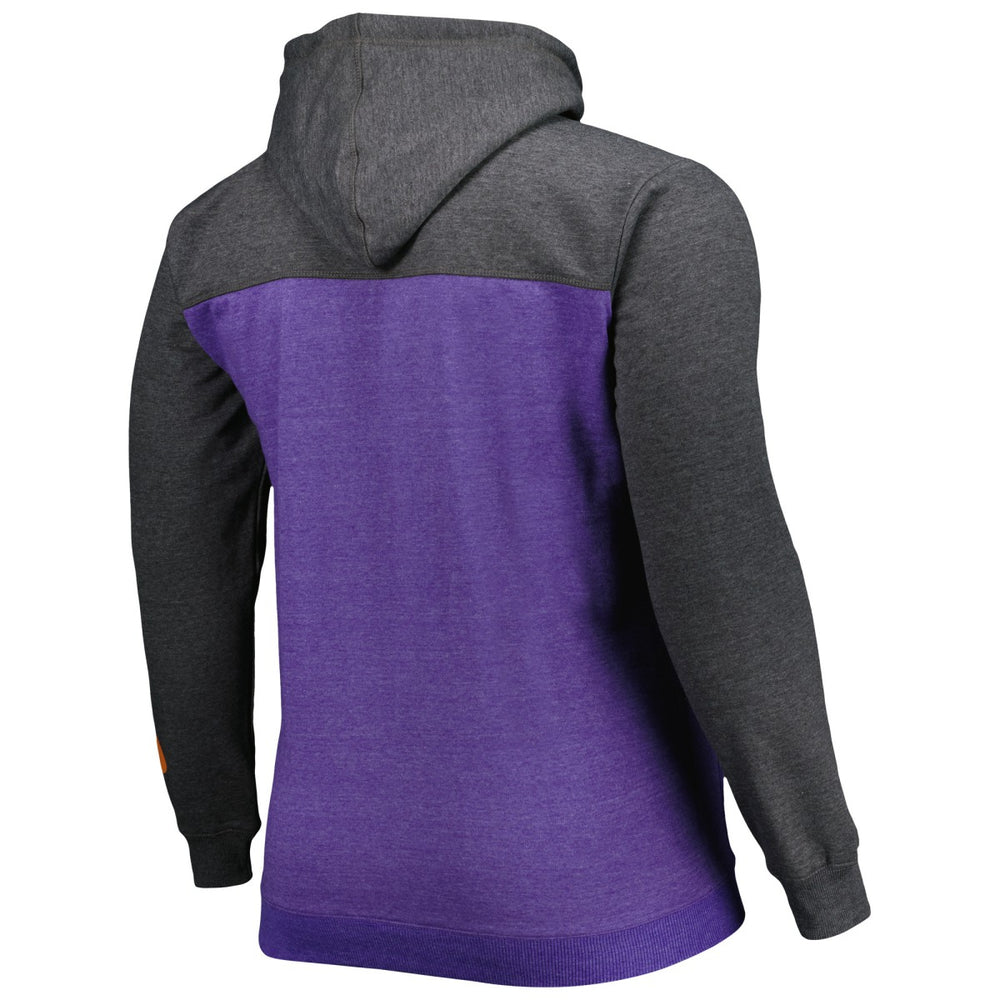 Fanatics Phoenix Suns Big & Tall Down and Distance Full-Zip Hoodie Purple/Heathered Black