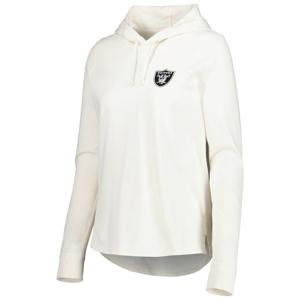 Las Vegas Raiders Women's Ashby Isles Jersey Pullover Hoodie - Cream - Tommy Bahama