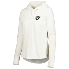 Las Vegas Raiders Women's Ashby Isles Jersey Pullover Hoodie - Cream - Tommy Bahama