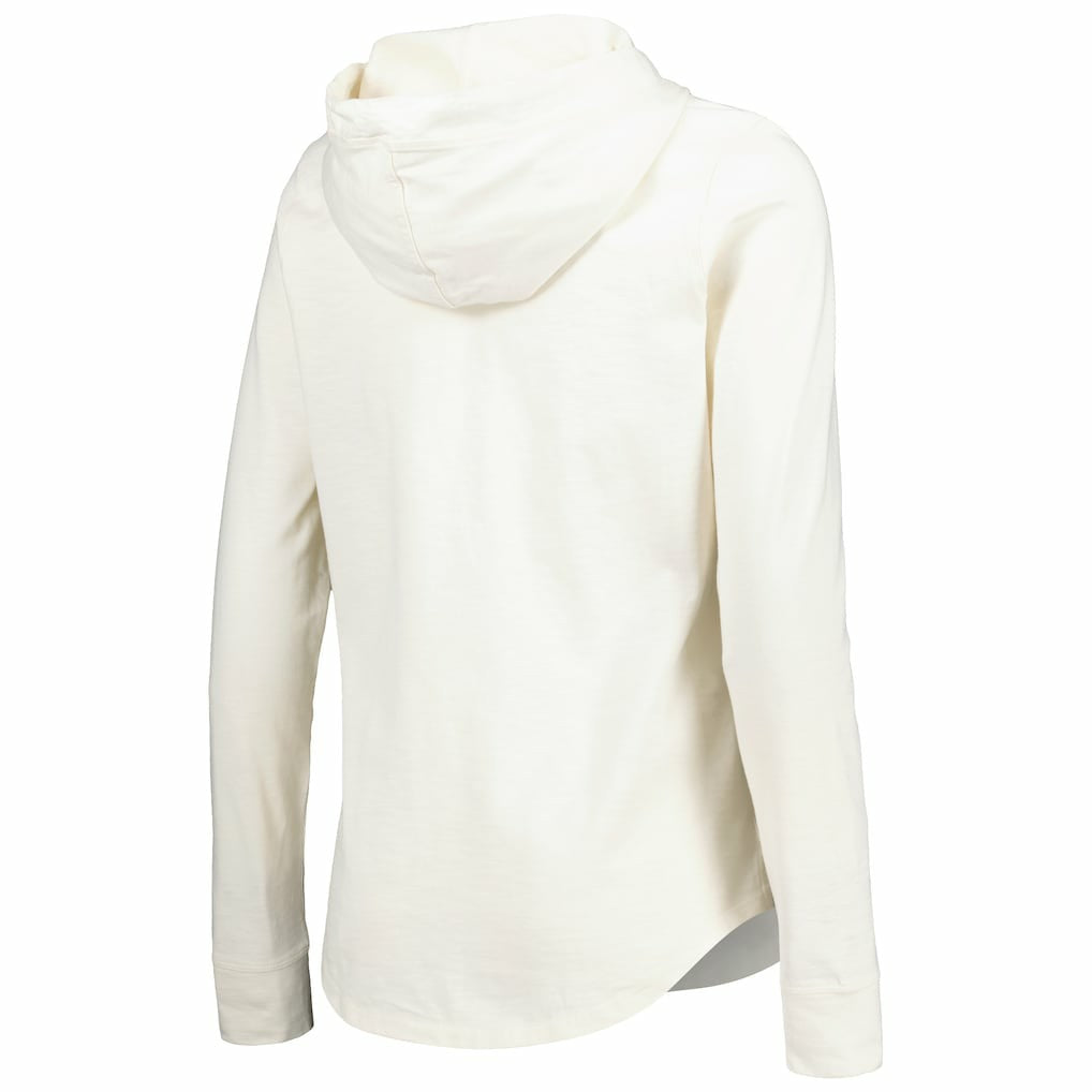 Las Vegas Raiders Women's Ashby Isles Jersey Pullover Hoodie - Cream - Tommy Bahama