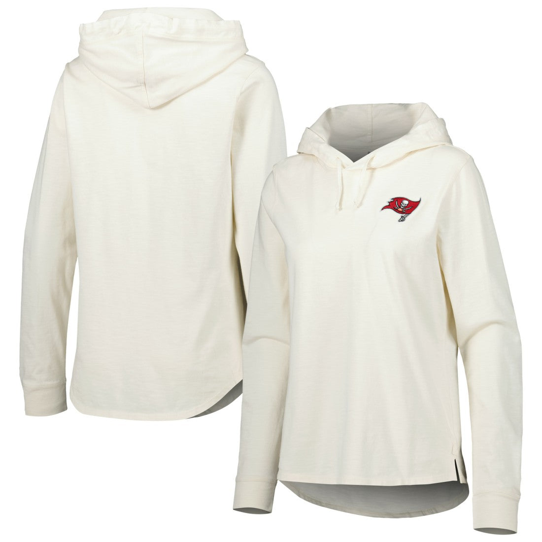 Tampa Bay Buccaneers Women's Ashby Isles Jersey Pullover Hoodie - Cream - Tommy Bahama