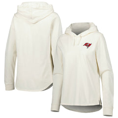 Tampa Bay Buccaneers Women's Ashby Isles Jersey Pullover Hoodie - Cream - Tommy Bahama
