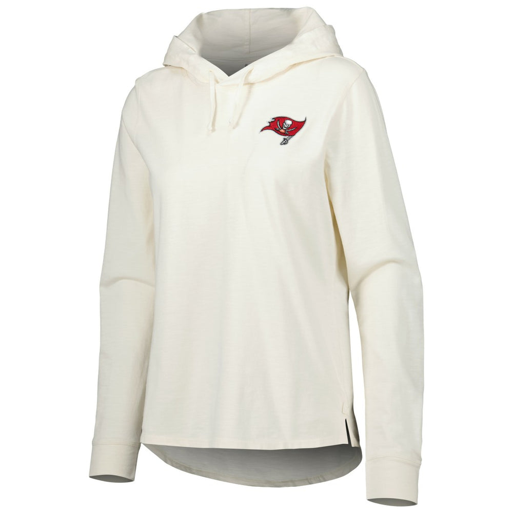 Tampa Bay Buccaneers Women's Ashby Isles Jersey Pullover Hoodie - Cream - Tommy Bahama