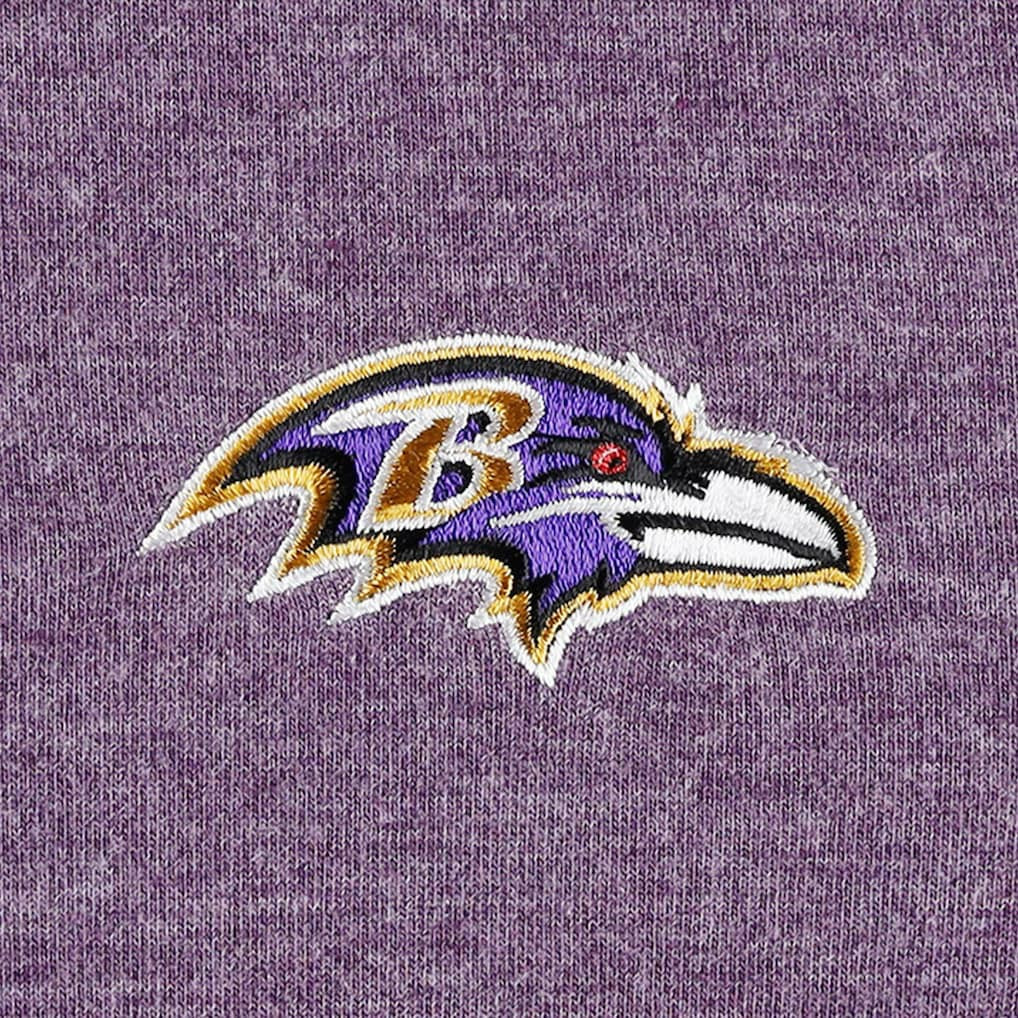 Baltimore Ravens Women's Sport Sun Fade Full-Zip Sweatshirt - Heathered Purple - Tommy Bahama