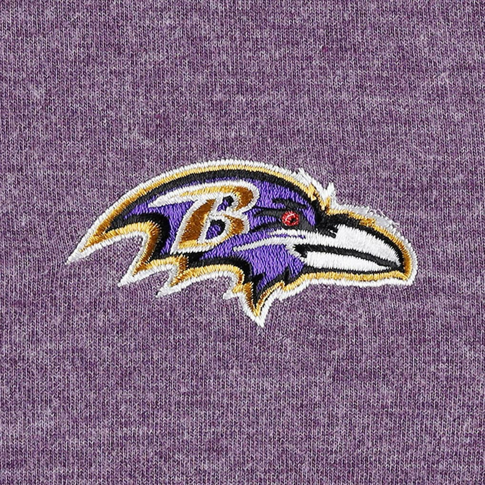 Baltimore Ravens Women's Sport Sun Fade Full-Zip Sweatshirt - Heathered Purple - Tommy Bahama