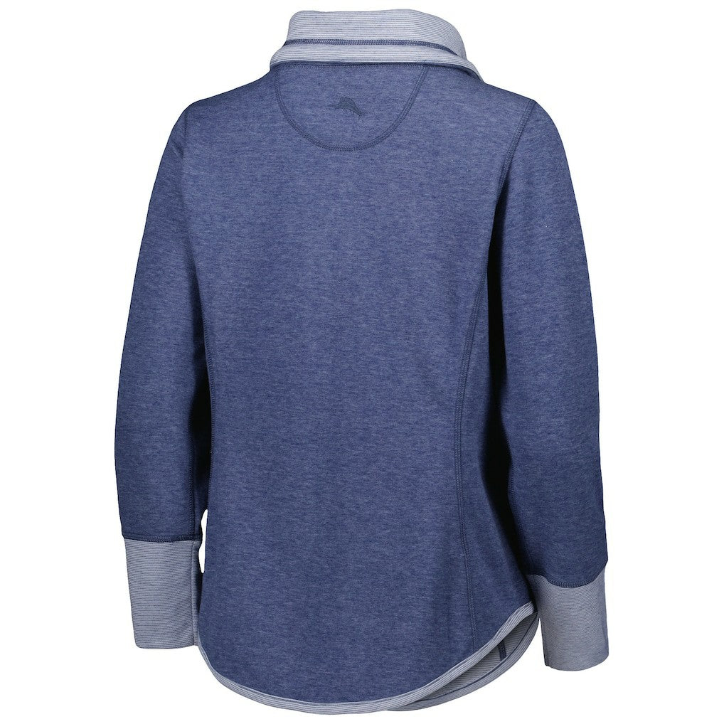 Dallas Cowboys Women's Sport Sun Fade Full-Zip Sweatshirt - Heathered Navy - Tommy Bahama