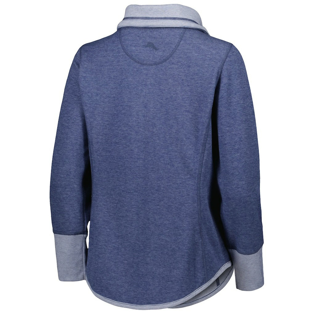 Dallas Cowboys Women's Sport Sun Fade Full-Zip Sweatshirt - Heathered Navy - Tommy Bahama