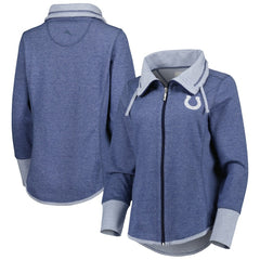 Indianapolis Colts Women's Sport Sun Fade Full-Zip Sweatshirt - Heathered Royal - Tommy Bahama