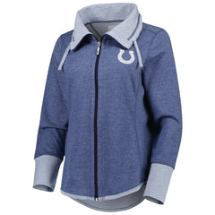 Indianapolis Colts Women's Sport Sun Fade Full-Zip Sweatshirt - Heathered Royal - Tommy Bahama