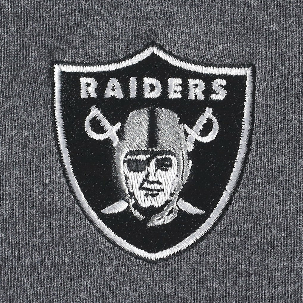 Las Vegas Raiders Women's Sport Sun Fade Full-Zip Sweatshirt - Heathered Black - Tommy Bahama