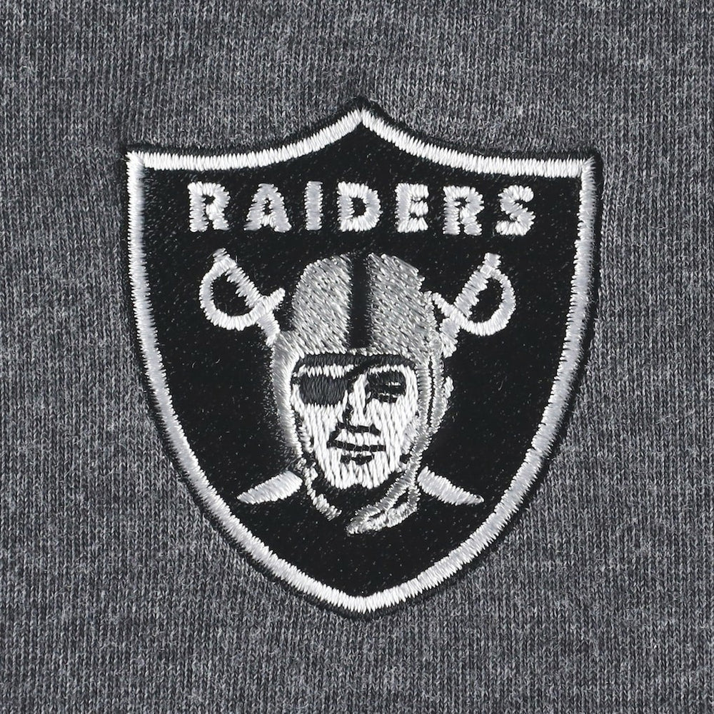 Las Vegas Raiders Women's Sport Sun Fade Full-Zip Sweatshirt - Heathered Black - Tommy Bahama