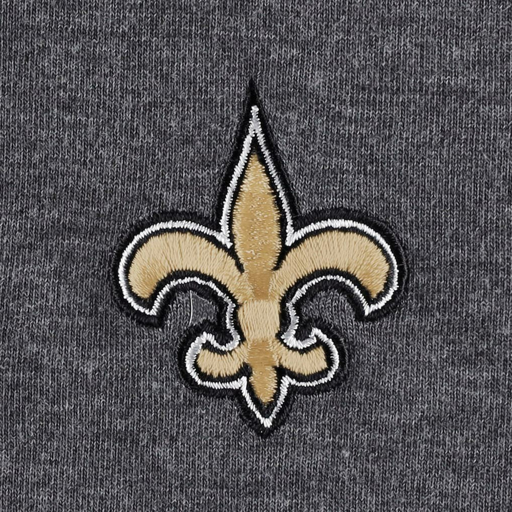 New Orleans Saints Women's Sport Sun Fade Full-Zip Sweatshirt - Heathered Black - Tommy Bahama