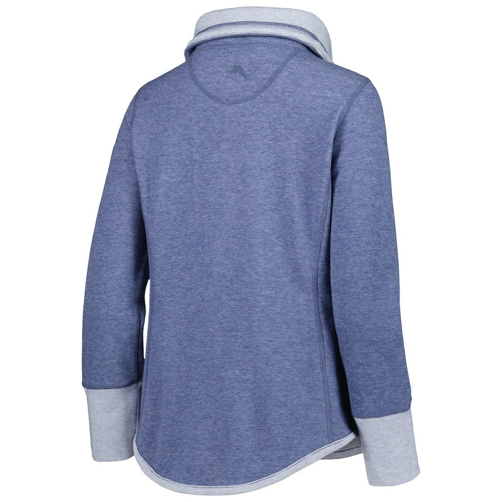 Seattle Seahawks Women's Sport Sun Fade Full-Zip Sweatshirt - Heathered College Navy - Tommy Bahama