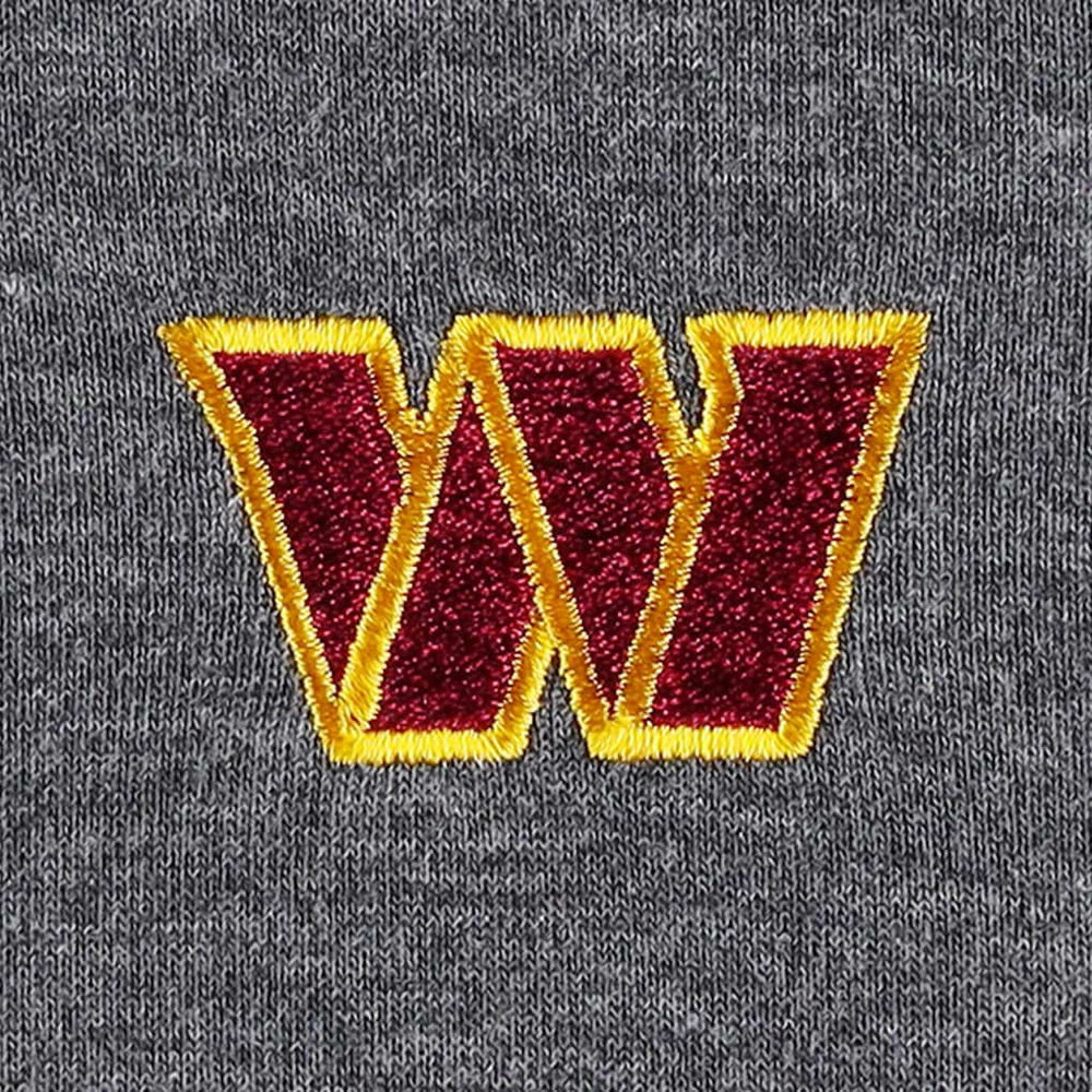 Washington Commanders Women's Sport Sun Fade Full-Zip Sweatshirt - Heathered Black - Tommy Bahama