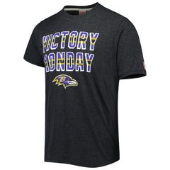 Baltimore Ravens Homage Victory Monday Tri-Blend T-Shirt - Charcoal - NFL