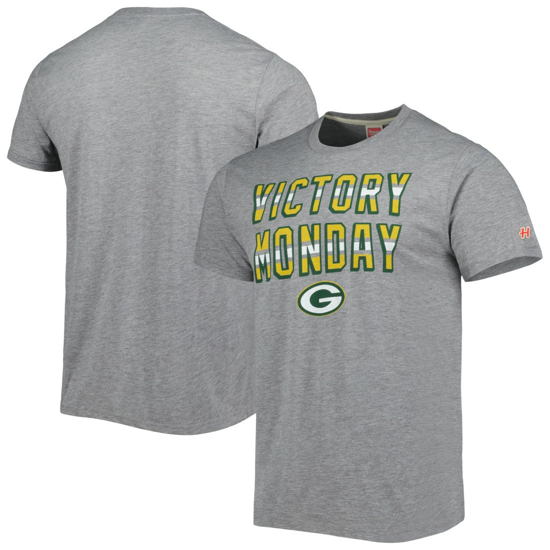 Green Bay Packers Homage Victory Monday Tri-Blend T-Shirt - Gray - NFL