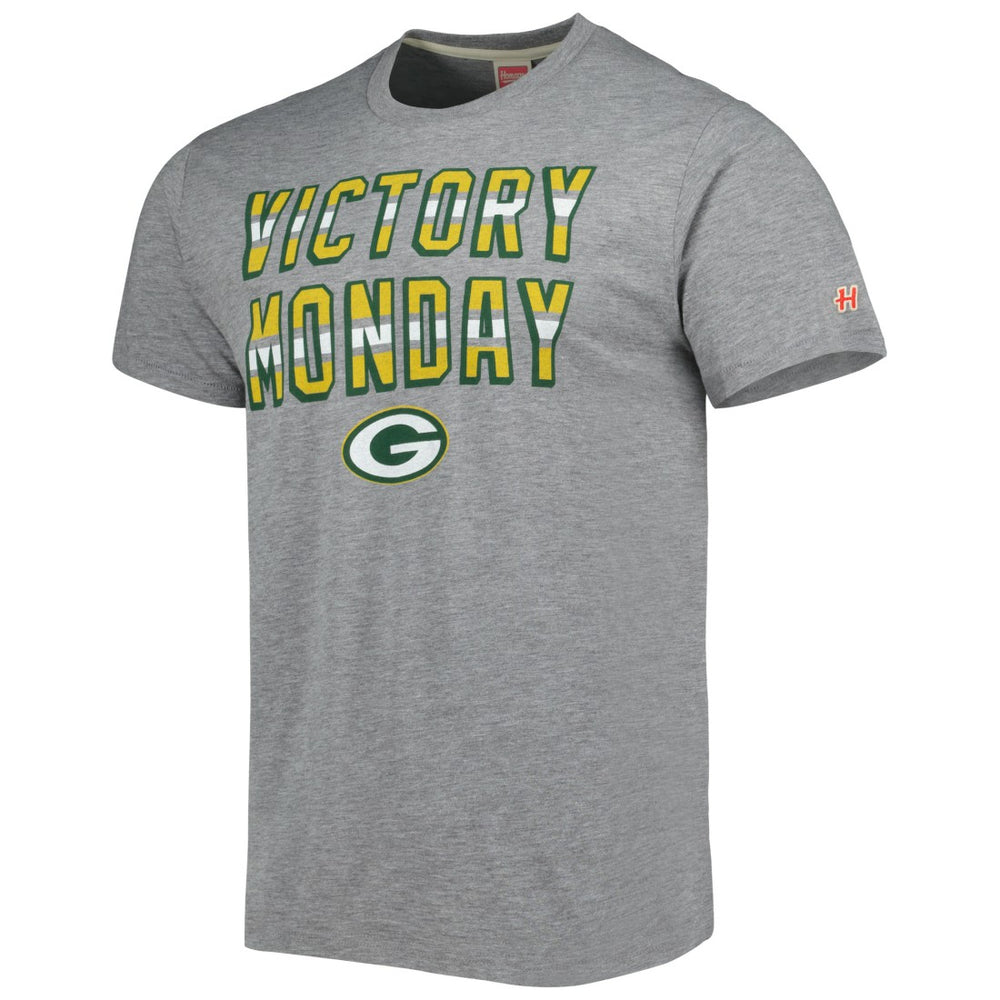 Green Bay Packers Homage Victory Monday Tri-Blend T-Shirt - Gray - NFL