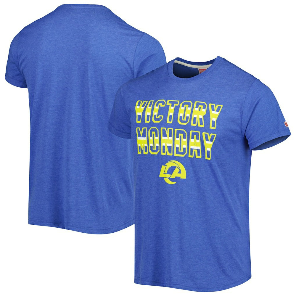 Los Angeles Rams Homage Victory Monday Tri-Blend T-Shirt - Royal - NFL