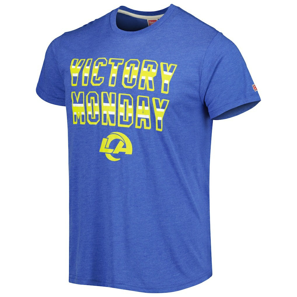 Los Angeles Rams Homage Victory Monday Tri-Blend T-Shirt - Royal - NFL
