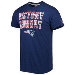 New England Patriots Homage Victory Monday Tri-Blend T-Shirt - Navy - NFL