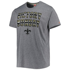 New Orleans Saints Homage Victory Monday Tri-Blend T-Shirt - Gray - NFL