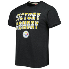 Pittsburgh Steelers Homage Victory Monday Tri-Blend T-Shirt - Charcoal - NFL