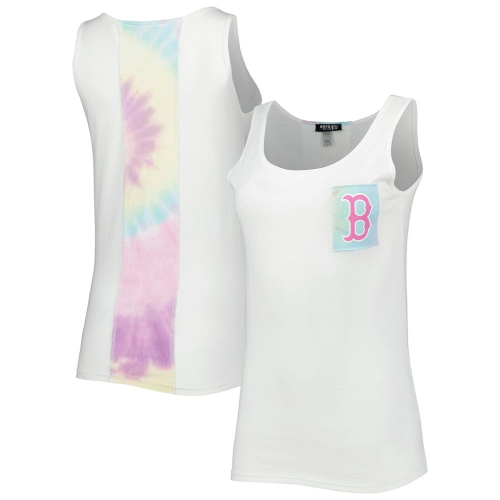 Boston Red Sox Refried Apparel Women's Tie-Dye Tank Top Sale