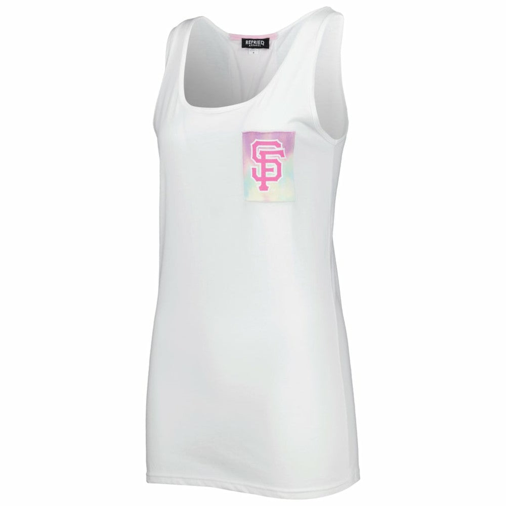 San Francisco Giants Refried Apparel Women's Tie-Dye Tank Top Sale