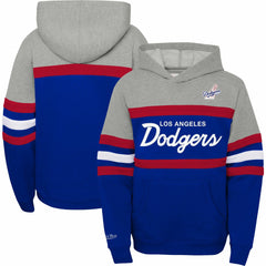 Los Angeles Dodgers Mitchell & Ness Youth Cooperstown Collection Head Coach Pullover Hoodie for sale