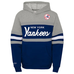 New York Yankees Mitchell & Ness Youth Cooperstown Collection Head Coach Pullover Hoodie Sale