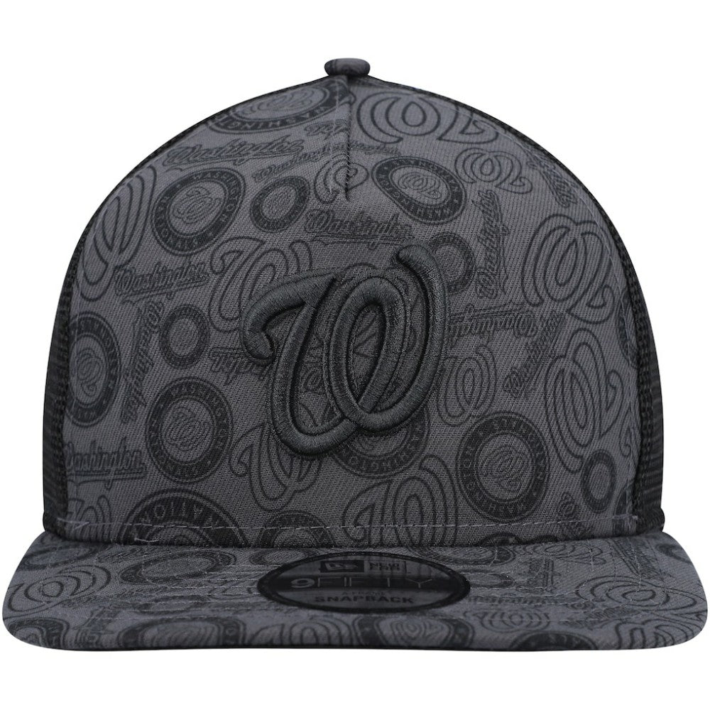 Washington Nationals New Era Repeat A-Frame 9FIFTY Trucker Snapback Hat Discount