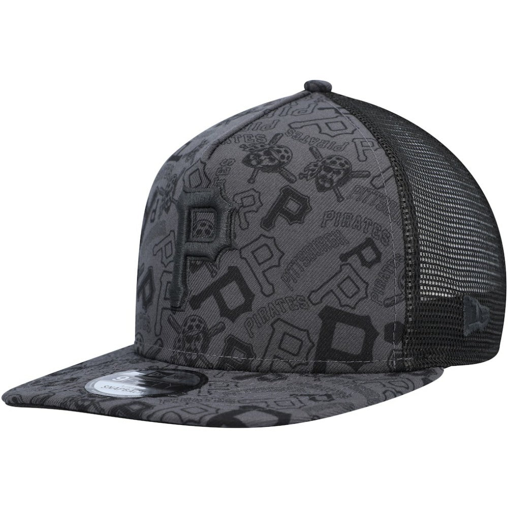 Pittsburgh Pirates New Era Repeat A-Frame 9FIFTY Trucker Snapback Hat Near Me