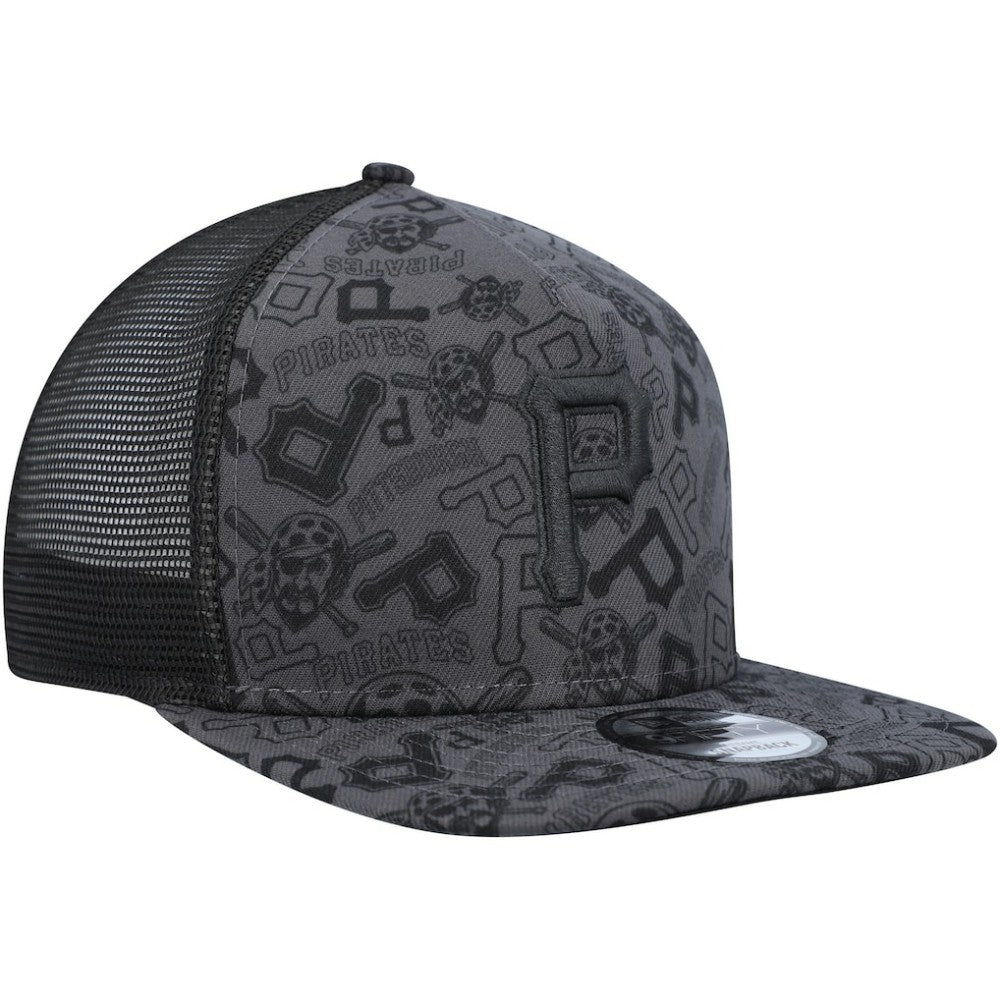 Pittsburgh Pirates New Era Repeat A-Frame 9FIFTY Trucker Snapback Hat Near Me